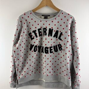 Scotch & Soda Maison Scotch "Eternal Voyageur" Polka Dot Sweatshirt - Size 1 (S)